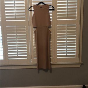 Topshop bodycon dress with side cutouts